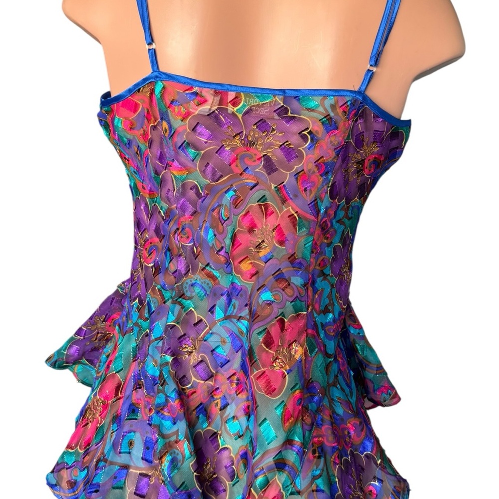 Rare Vintage Victoria’s Secret Gold Label Sheer Teddy Lingerie Floral Size M - Picture 6 of 7